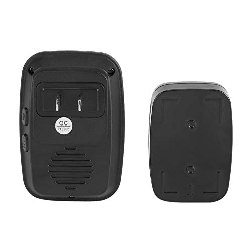 Wireless Doorbell Kit 1 Receiver & 1 Transmitter Wireless Door Bell Chime Kit Remote Control Waterproof Plug LED Light