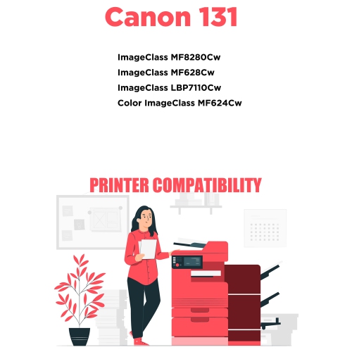 Printer Pro™ Canon 131/Canon-131 Compatible Yellow Toner Cartridge- Canon Printer ImageClass LBP7110/MF624/MF628/MF8280