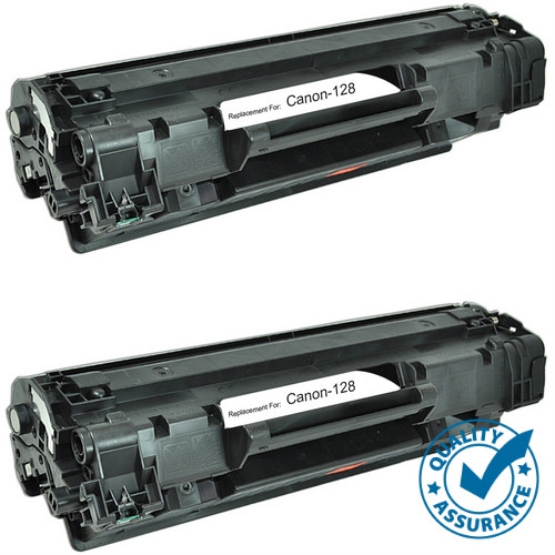 Printer Pro™ 2 Pack Canon 128/Canon-128/128 Black Toner Cartridge -Canon Printer MF4400/4450/4412/4420/4550/4570