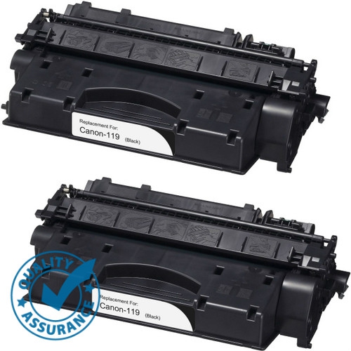 Printer Pro™ 2 Pack Canon 119/Canon-119 Compatible Black Toner Cartridge -Canon Printer LBP6300 6650 MF5850 MF5950