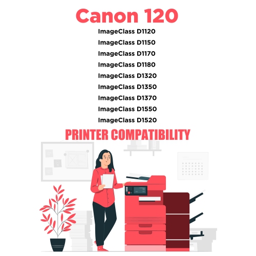 Printer Pro™ Canon 120/Canon-120 Compatible Black Toner Cartridge- Canon Printer ImageClass D1120 D1150 D1350 D1370