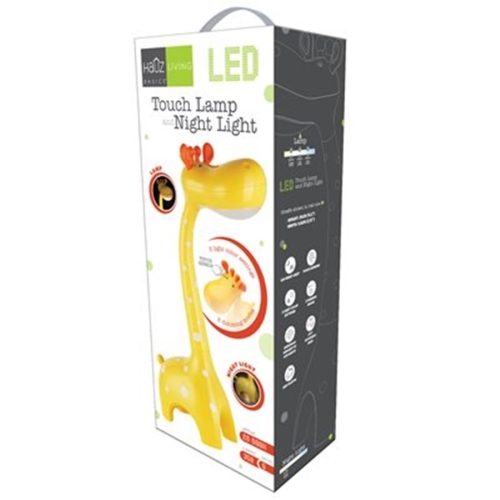 Hauz TL876G Giraffe Design Touch Lamp and Night Light for Kids