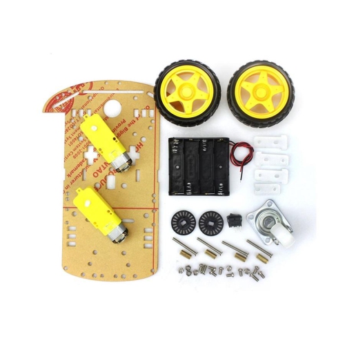 Globaltone 03541 Smart Motor Robot Car Chassis Battery Box Kit Speed Encoder for Arduino
