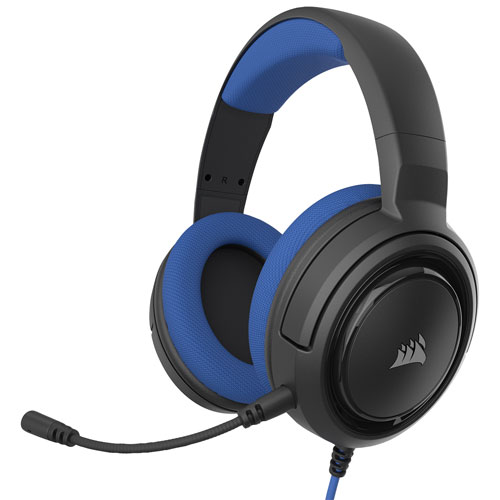 Corsair HS35 Stereo Gaming Headset - Black/Blue