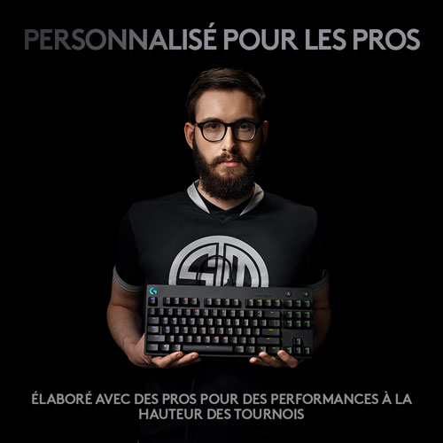 Logitech G Pro Backlit Mechanical GX Blue Clicky Gaming Keyboard