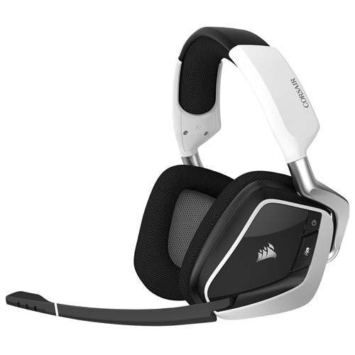 Corsair Void RGB Elite Wireless Gaming Headset with Microphone - White