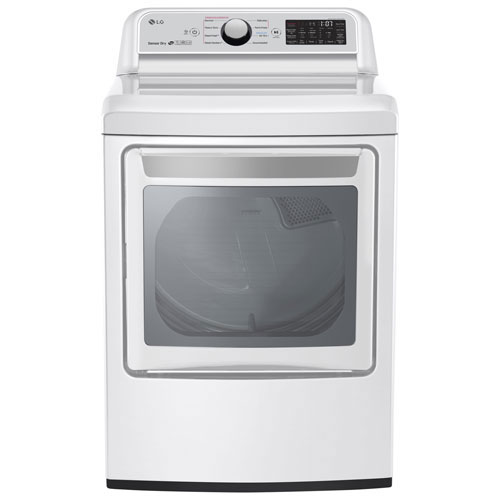 LG 7.3 Cu. Ft. Electric Dryer - White - Open Box - Scratch & Dent