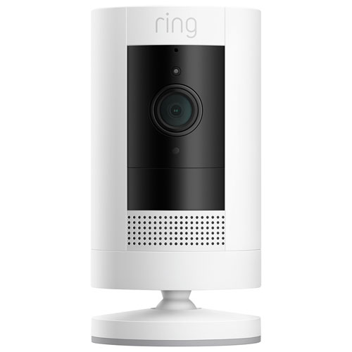 Ring Stick Up Cam Wireless Indoor/Outdoor 1080p HD IP Camera - White