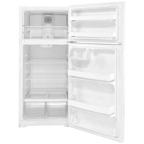GE 28" 16.6 Cu. Ft. Top Freezer Refrigerator (GTE17DTNRWW) - White