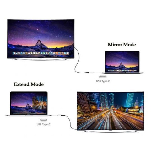 Câble adaptateur USB 3.1 mâle type C vers HDMI femelle pour tablette MacBook