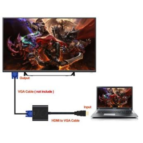 【CSmart personnalisé de personnalisé HDMI mâle à VGA femelle, câble adaptateur vidéo 1080p pour téléviseur et moniteur