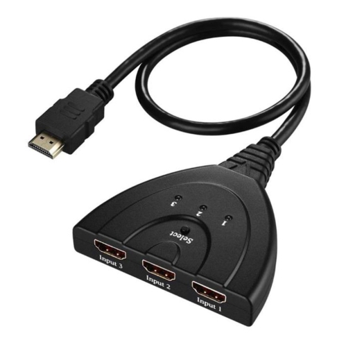 HDMI Male to 3 Ports HDMI Female 3 Input 1 Output Auto Switcher Splitter Converter Adapter Cable