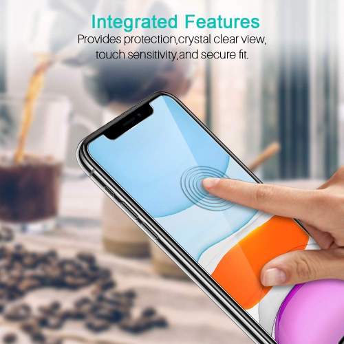 [3 Pack] Screen Protector for iPhone 11 and iPhone XR [Tempered Glass][Case Friendly] DoubleDefence