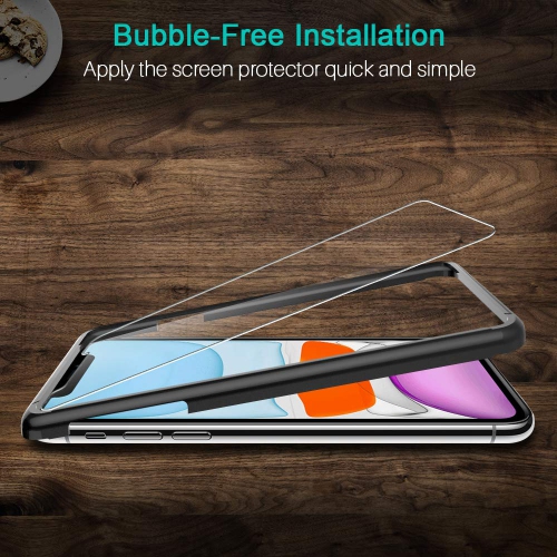 [3 Pack] Screen Protector for iPhone 11 and iPhone XR [Tempered Glass][Case Friendly] DoubleDefence