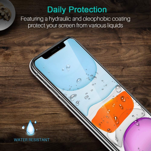 [3 Pack] Screen Protector for iPhone 11 and iPhone XR [Tempered Glass][Case Friendly] DoubleDefence