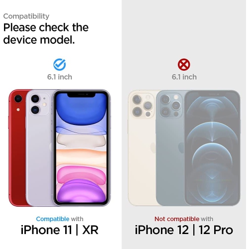 Protecteur d'écran en verre trempé [GlassTR EZ FIT] conçu pour iPhone 11 / iPhone XR [6,1 pouces] [Case Friendly] - Paquet de 2