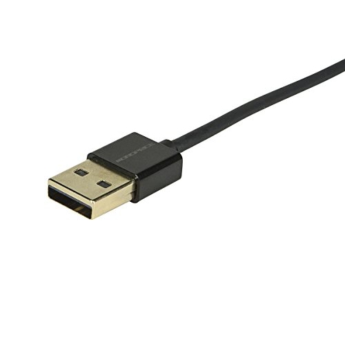 Monoprice 109761 Premium USB to Micro-B/Micro USB Charge & Sync Cable 3ft Black w/Gold Plated Connectors for Android,