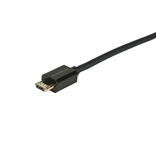 Monoprice 109761 Premium USB to Micro-B/Micro USB Charge & Sync Cable 3ft Black w/Gold Plated Connectors for Android,