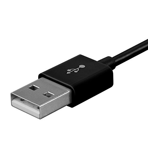 Monoprice USB-A to Micro B Cable - 3 Feet - Black, Polycarbonate Connector Heads, 2.4A, 22/30AWG - Select Series