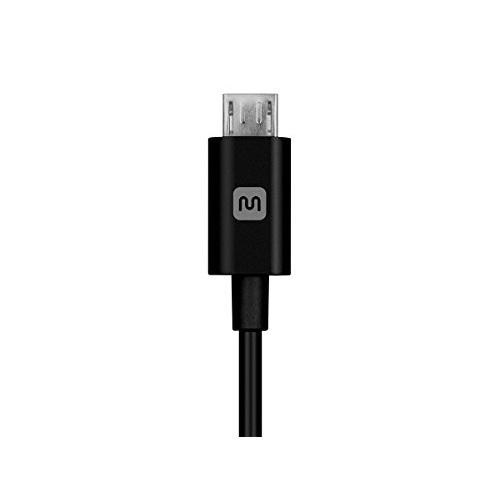 Monoprice USB-A to Micro B Cable - 3 Feet - Black, Polycarbonate Connector Heads, 2.4A, 22/30AWG - Select Series