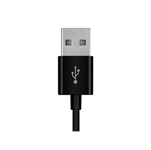 Monoprice USB-A to Micro B Cable - 3 Feet - Black, Polycarbonate Connector Heads, 2.4A, 22/30AWG - Select Series