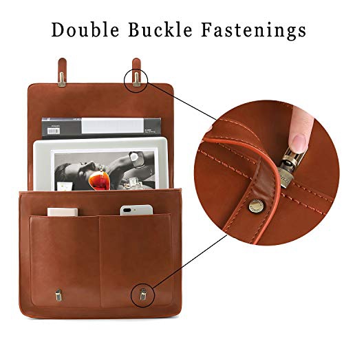women's pu detachable bow briefcase