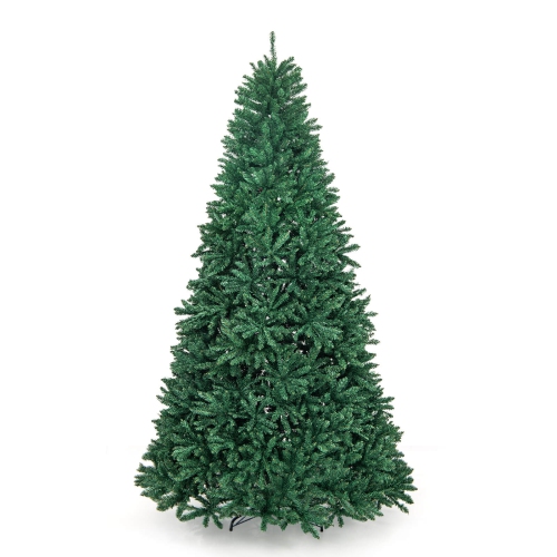 Costway 9 FT Hinged Christmas Tree Unlit Artificial Xmas Decoration w/ 3594 Branch Tips