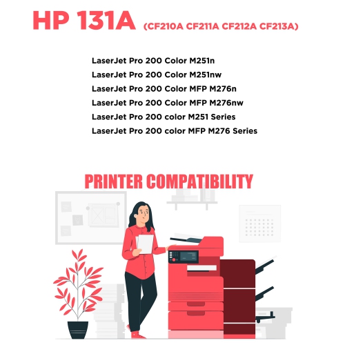 Printer Pro™ HP 131A Magenta Toner Cartridge for HP Printer LaserJet Pro M251 M276
