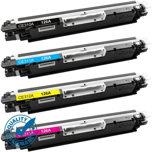 Printer Pro™ 4 COLORS SET-HP 126A BK/M/Y/C Toner Cartridge-HP Printer Pro 100, CP1025, M275