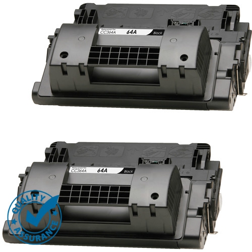 2 Pack CC364A 64A Black Laser Toner Cartridge For HP LaserJet P4014n P4015 P4515