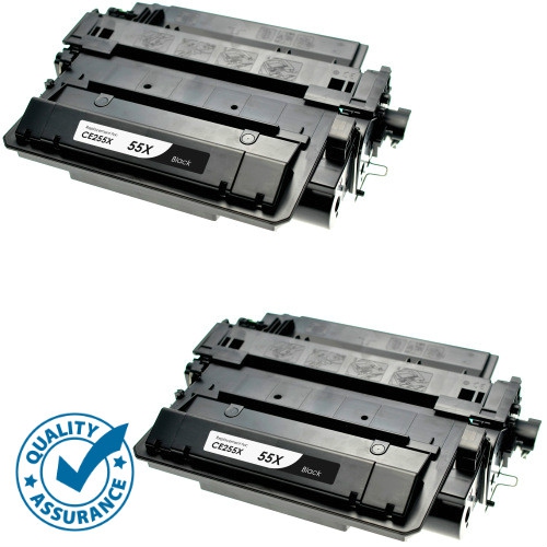 PRINTER PRO  2 Pack HP 55X (Ce255X) Toner Cartridge for HP Printer Laserjet Enterprise 525 P3015 M521 In Black