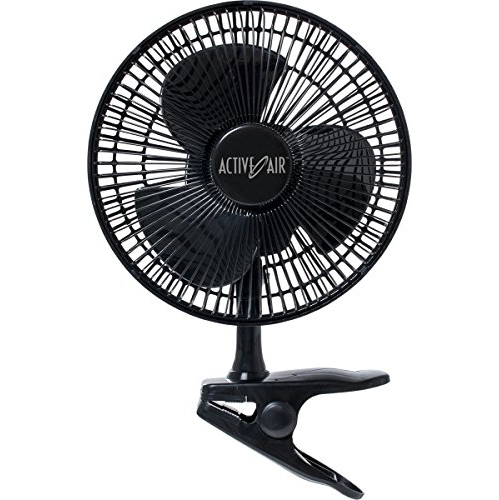 Hydrofarm HORF8 Active Air 7.5W Ultra Quiet Brushless Clip Fan, 8", 8 inch, 7.5 watt