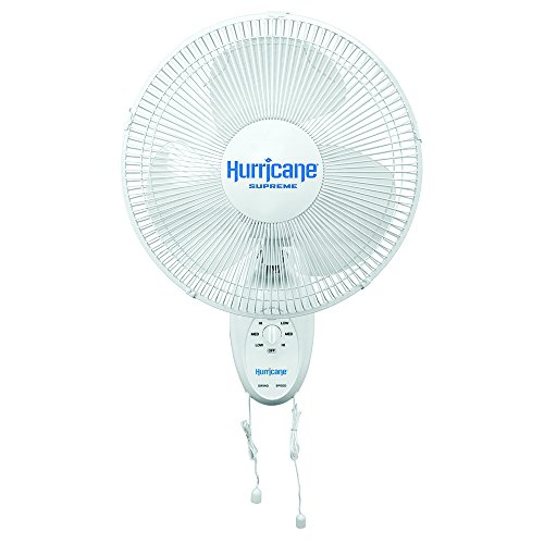 HURRICANE  Wall Mount Fan - 12 Inch | Supreme Series | Wall Fan With Side to Side 90 Degree Oscillation, 3 Speed Settings Works great