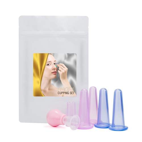 Natural Balance Face Massage Silicone Cupping Set for improved circulation and lymphatic drainage