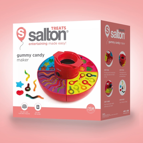 Salton GM1707 Gummy Candy Maker, Recipes Included, Red