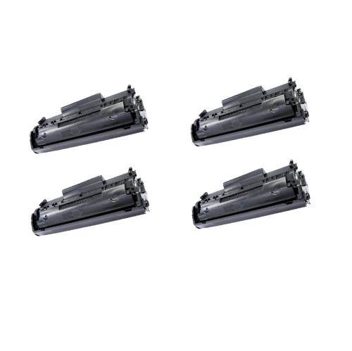 ICC Compatible 4 Pack HP Q2612A Black Toner for LaserJet 1010/1012/1020/3015/3020/3050/3055,M1319/1005
