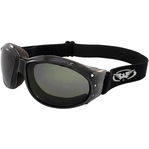 Global Vision Eyewear Eliminator Goggles with Micro-Fiber Pouch, Smoke Lens