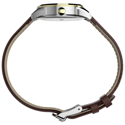 Timex 28mm Women's Dress Watch - Tan/Silver