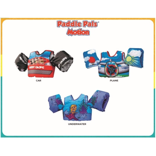 Veste de natation Motion Life Jackets de Paddle Pals : la veste de natation brevetée U.S. Coast Guard approuvée par les enfants, 33 à 55 LB, avion