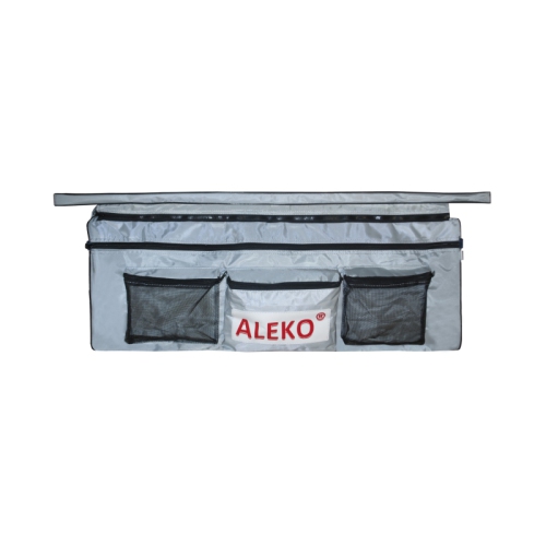 ALEKO BSB380GV2 Seat Cushion with Under Seat Bag with Pockets for 12 or 13 Foot Inflatable Boats 38 x 9 Inches Gray