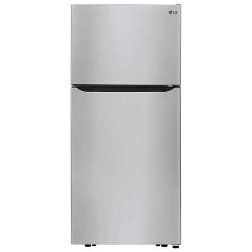 Réfrigérateur à congélateur supérieur 20,2 pi³ 30 po de LG avec éclairage DEL - Inox
