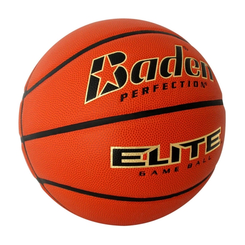 Baden PERFECTION ÉLITE Ballon de Basket d'Intérieur - Balle Approuvée par NFHS, Taille Officielle 7