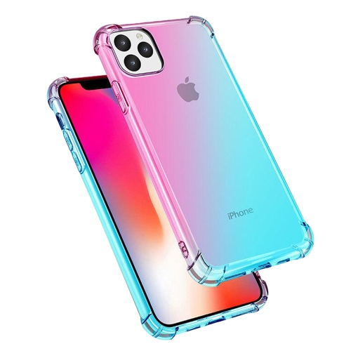 Gradient Colors Transparent Tpu Shockproof Phone Case For Apple Iphone 11 Pro Max 6 5 Pink Sky Blue Best Buy Canada
