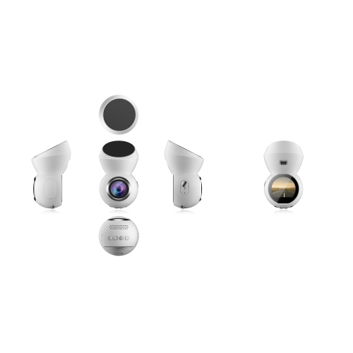 JS Dash 3.0 - Plug & Play Dash Cam- Full HD 1080p Dashcam w/ Parking Monitor & 1.22" LED Screen & GPS