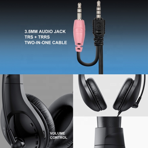 Havit HV-H2116D Stereo 3.5mm Headset with Microphone for PC