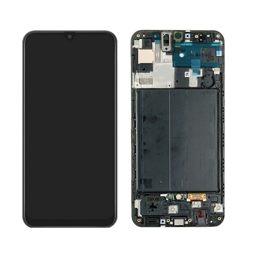 Replacement LCD Display Touch Screen Digitizer Assembly With Frame  Compatible With Samsung Galaxy A50 (SM-A505W) - Black | Best Buy Canada