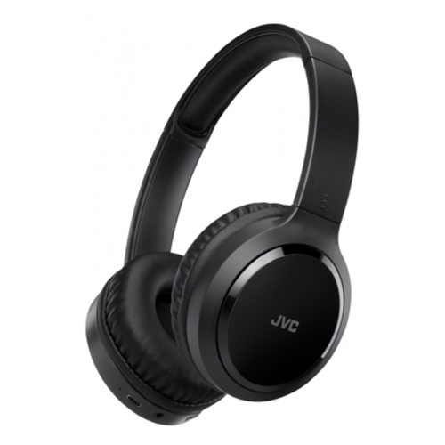 Casque d’écoute Bluetooth sans fil HA-S80BN de JVC avec suppression active du bruit, microphone et télécommande - Noir