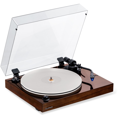 FLUANCE  Rt85 Reference High Fidelity Vinyl Turntable Record Player With Ortofon 2M Cartridge & Acrylic Platter In Blue solid plinth, acrylic platter and 2mblue is amazing value for price