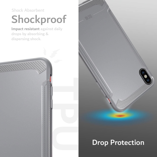 TUDIA TAMM iPhone X Case TPU Lightweight - Gray