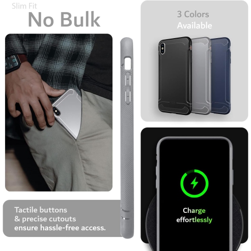 TUDIA TAMM iPhone X Case TPU Lightweight - Gray